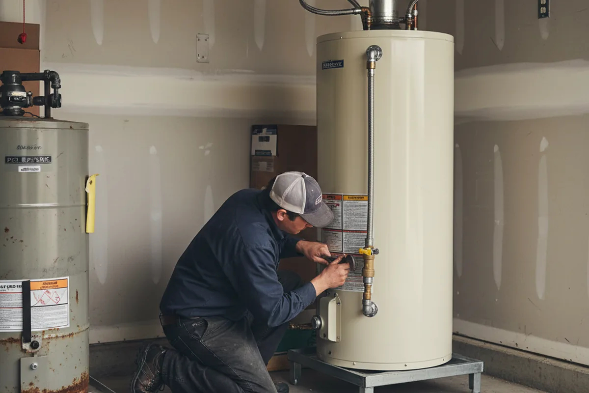 Water heater and shutoff valve replacement in Thompsons Station